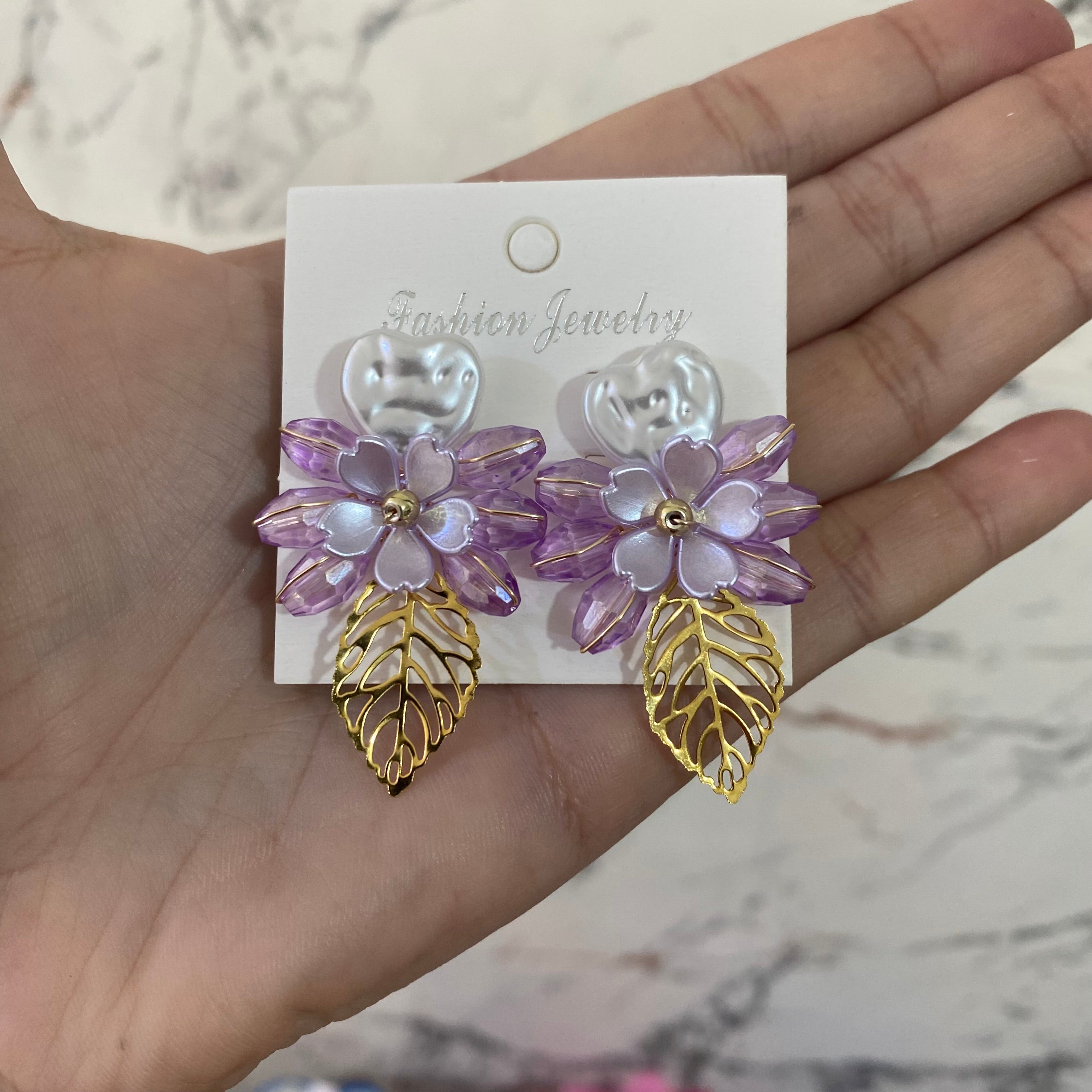 Aretes con Hoja